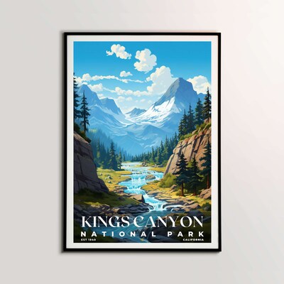 Kings Canyon National Park Poster, Travel Art, Office Poster, Home Decor | S7 - image2